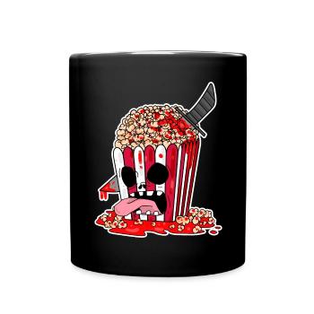 Film d’horreur Film d’horreur Popcorn Cadeau - Mug uni - noir - Devant