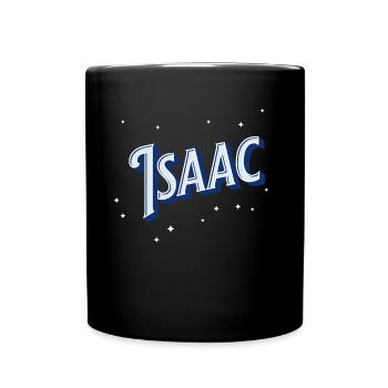 Isaac names personalized - Full Colour Mug - black - Front