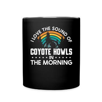 Chasseurs de coyotes - Mug uni - noir - Devant