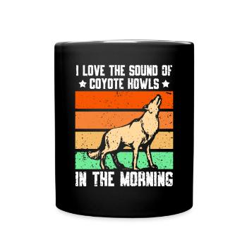 Chasseurs de coyotes - Mug uni - noir - Devant