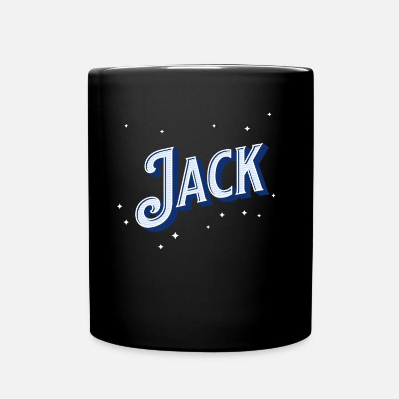 Jack Namen personalisiert - Tasse einfarbig - Schwarz