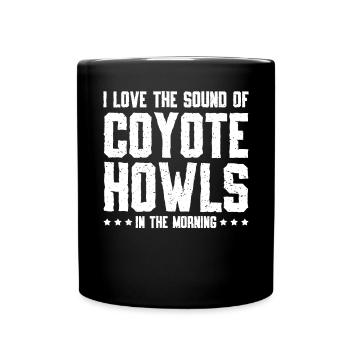 Chasseurs de coyotes - Mug uni - noir - Devant