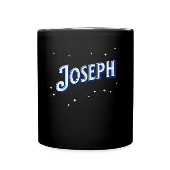Joseph Namen personalisiert - Tasse einfarbig - Schwarz - Vorne