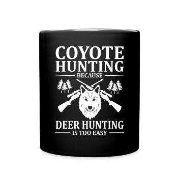 Chasseurs de coyotes - Mug uni - noir - Devant