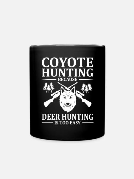 Coyote Jäger - Tasse einfarbig - Schwarz