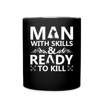Chasseurs de coyotes - Mug uni - noir - Devant