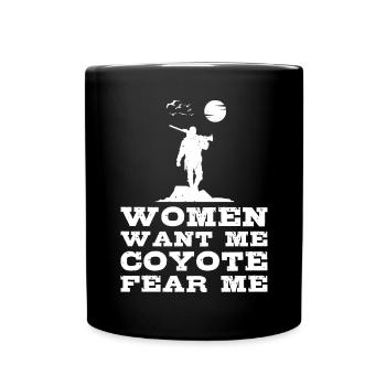 Chasseurs de coyotes - Mug uni - noir - Devant