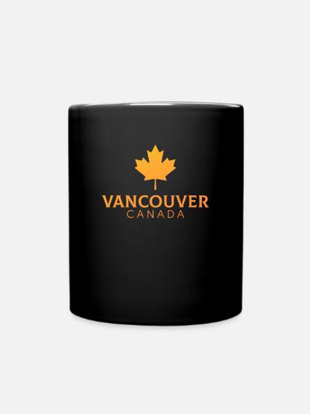 Vancouver Canada flag vancouver - Tasse einfarbig - Schwarz