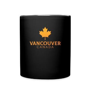 Vancouver Canada flag vancouver - Tasse einfarbig - Schwarz - Vorne