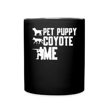 Chasseurs de coyotes - Mug uni - noir - Devant