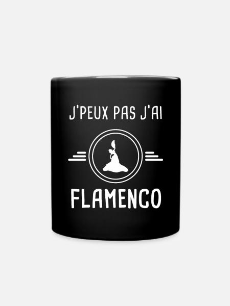 flamenco je peux pas j'ai flamenco dansese - Mug uni - noir