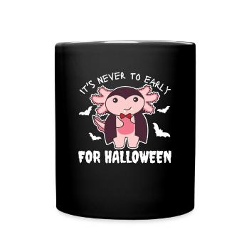 Axolotl il n’est jamais trop tôt pour Halloween vampire - Mug uni - noir - Devant