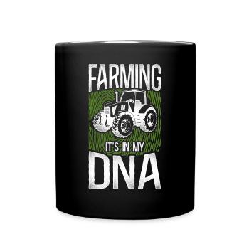 Farming Farmer Tractor Vintage - Tasse einfarbig - Schwarz - Vorne
