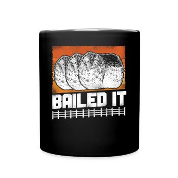 Agriculteur Hay Bale Pun - Mug uni - noir - Devant