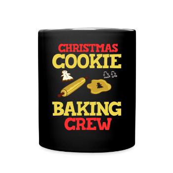 Christmas Baking Cookies Cookies Gingerbread - Full Colour Mug - black - Front