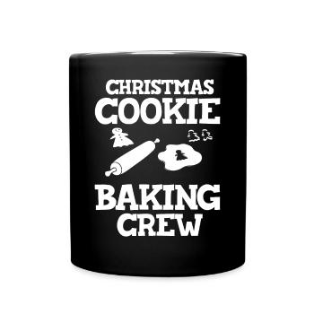 Christmas Baking Cookies Cookies Gingerbread - Full Colour Mug - black - Front