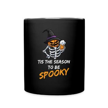 Halloween Beer Skeleton - Full Colour Mug - black - Front