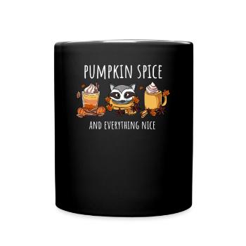 Pumpkin Autumn All the best - Full Colour Mug - black - Front