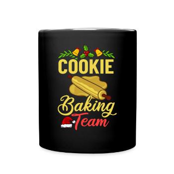 Christmas Baking Cookies Cookies Gingerbread - Full Colour Mug - black - Front