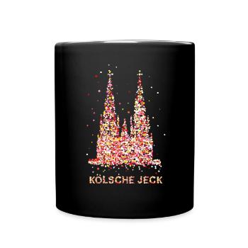 Confetti in the Heart of Cologne Carnival Costume Replacement - Full Colour Mug - black - Front