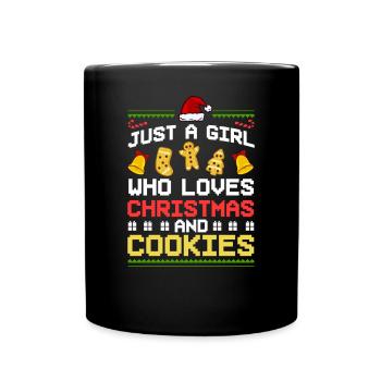 Christmas Baking Cookies Cookies Gingerbread - Full Colour Mug - black - Front