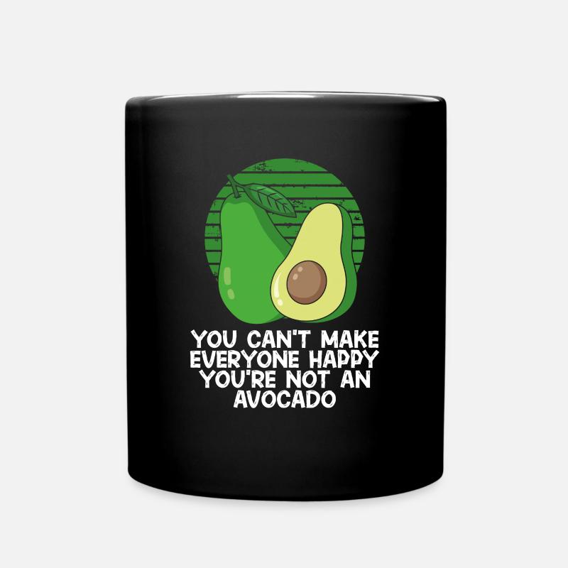 Du bist keine Avocado - Tasse einfarbig - Schwarz