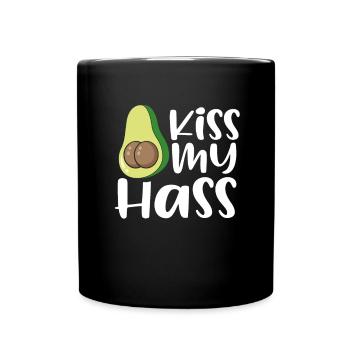 Kisses my avocado ass - Full Colour Mug - black - Front