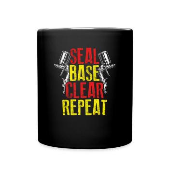 Répétez ensuite le scellement - Mug uni - noir - Devant