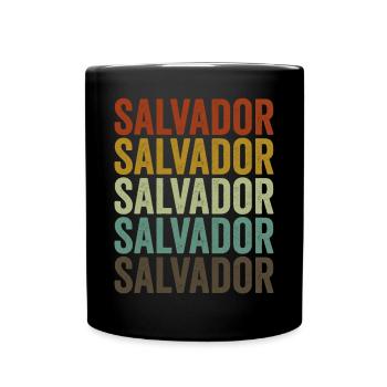 Salvador Brésil Rétro Vintage - Mug uni - noir - Devant