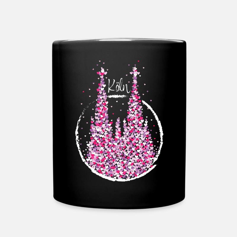 Kölner Dom Karneval Konfetti Kölsch Kölle Colonia - Tasse einfarbig - Schwarz