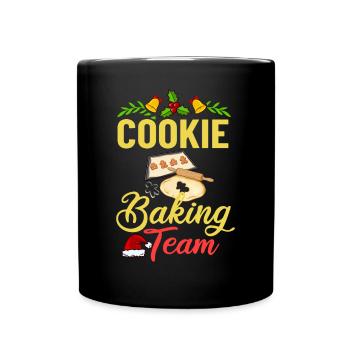 Christmas Baking Cookies Cookies Gingerbread - Full Colour Mug - black - Front