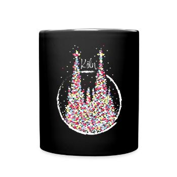 Carnaval de la cathédrale de Cologne Carnaval Kölsch Kölle Cologne - Mug uni - noir - Devant