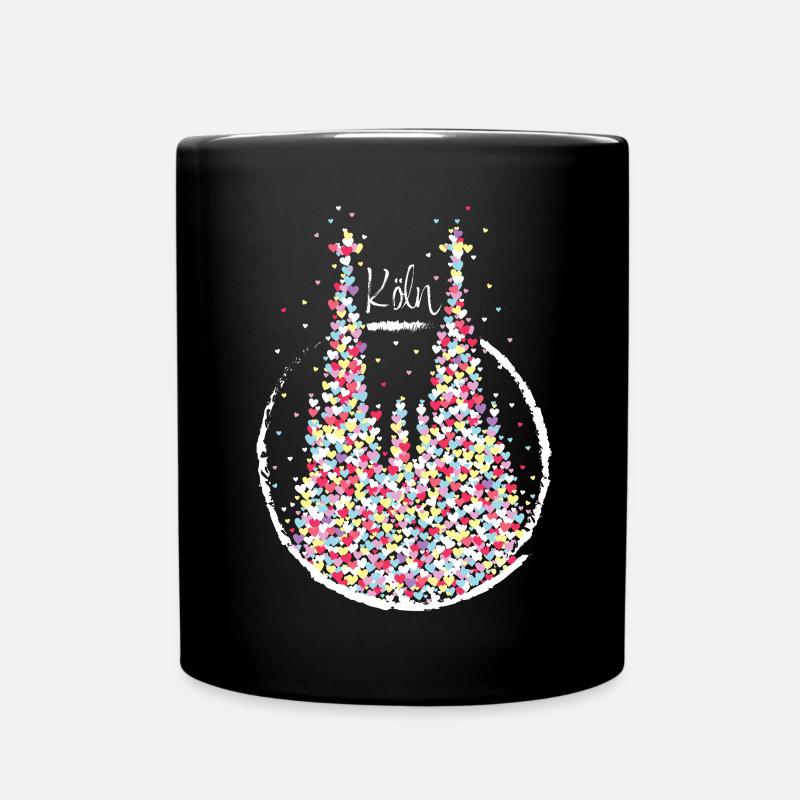 Kölner Dom Karneval Fasching Kölsch Kölle Cologne - Tasse einfarbig - Schwarz