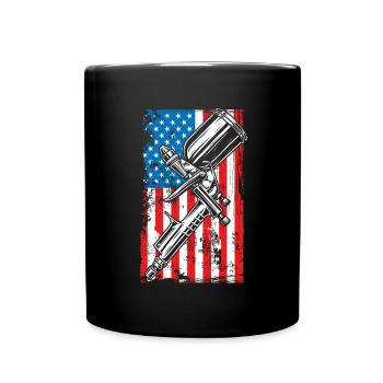 Peintre automobile américain - Mug uni - noir - Devant