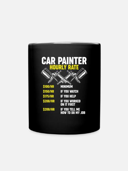 Autolackierer Lohn Tarif - Tasse einfarbig - Schwarz