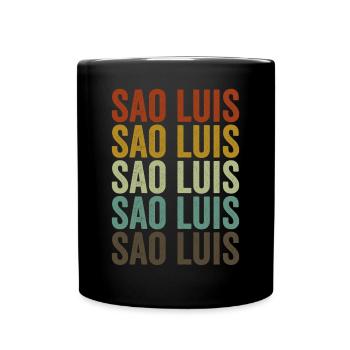 Sao Luis Brasilien Retro Vintage - Tasse einfarbig - Schwarz - Vorne