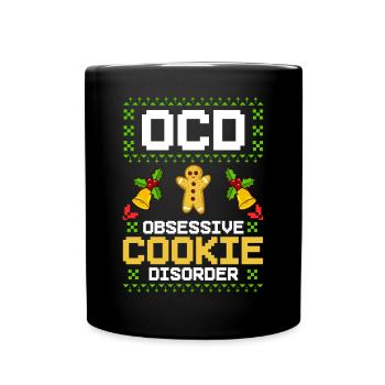 Biscuits de Noël Biscuits Cuisson Biscuits de Noël - Mug uni - noir - Devant