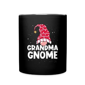 Gnom Oma - Tasse einfarbig - Schwarz - Vorne