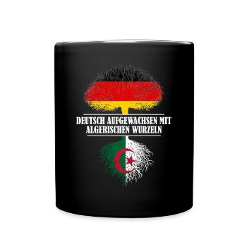 Deutsch mit algerischen Wurzeln - Tasse einfarbig - Schwarz - Vorne