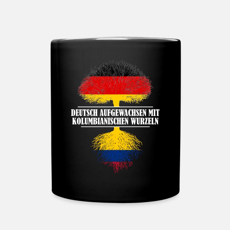 Deutsch mit kolumbianischen Wurzeln - Tasse einfarbig - Schwarz