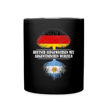 Deutsch mit argentinischen Wurzeln - Tasse einfarbig - Schwarz - Vorne