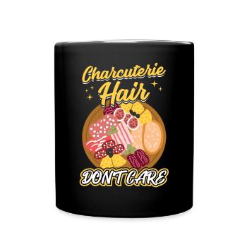 Charcuterie Cheveux - Don’t Care - Mug uni - noir - Devant