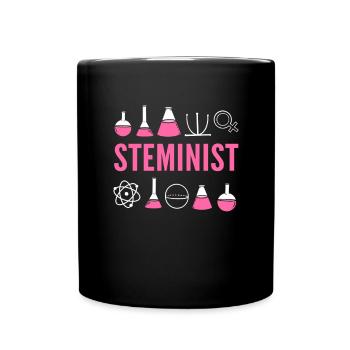 Steminist. Frauen In Der Wissenschaft. Steminist - Tasse einfarbig - Schwarz - Vorne
