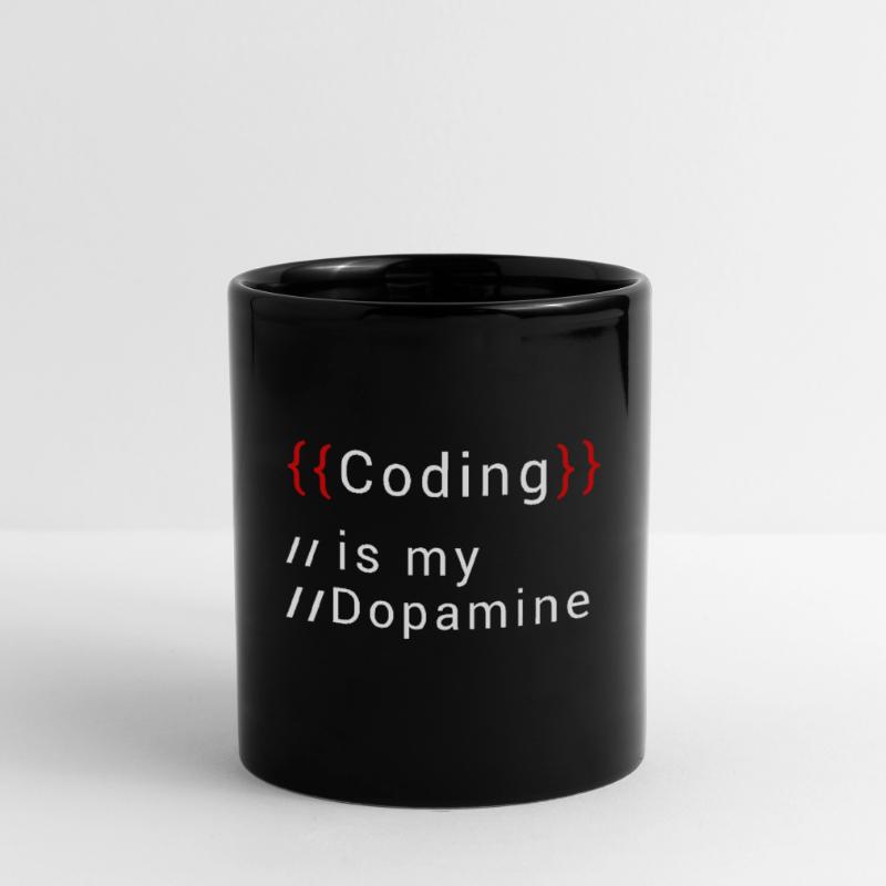 Drôle de codage est mon codeur de dopamine Mug uni