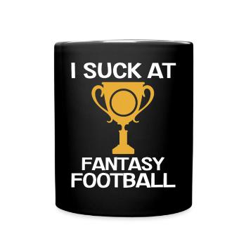 Ich Lutsche Am Fantasy Football -Verlierer - Tasse einfarbig - Schwarz - Vorne