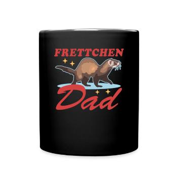 Frettchen Dad Frettchen Ferret Besitzer Geschenk - Tasse einfarbig - Schwarz - Vorne