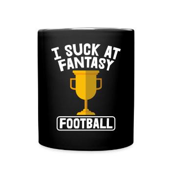 Ich Lutsche Am Fantasy Football -Verlierer - Tasse einfarbig - Schwarz - Vorne