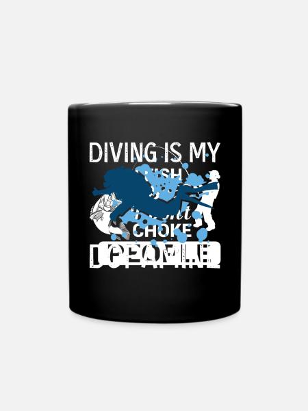 La plongée est mon plongeur dopaminergique sous - Mug uni - noir