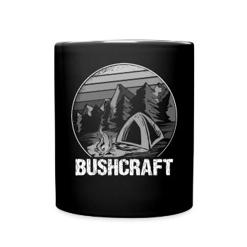 Bushcraft Survival Outdoor Wilderness Faune - Mug uni - noir - Devant