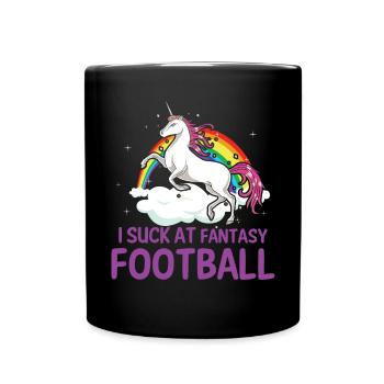 Ich Lutsche Am Fantasy Football -Verlierer - Tasse einfarbig - Schwarz - Vorne
